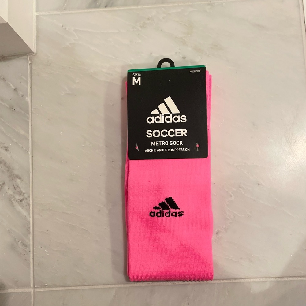 Adidas Pink Soccer Socks